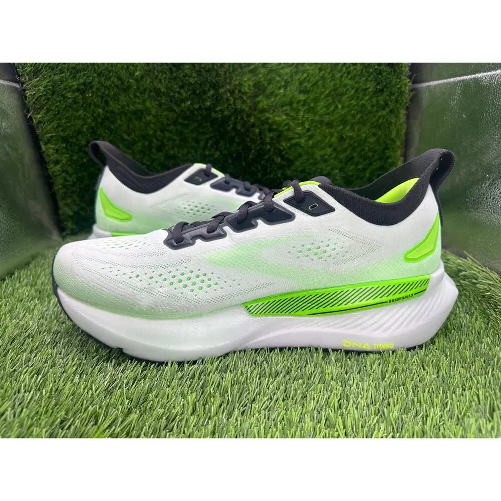 Brooks Glycerin GTS 23 1105031D154 Athletic Shoes Men's 10.5D White Knit Running